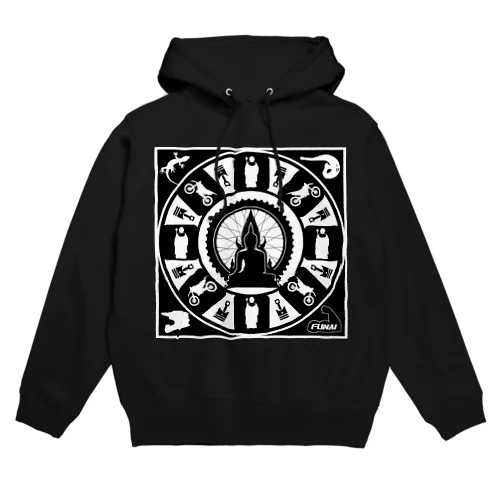 修行僧マンダラ(黒) Hoodie