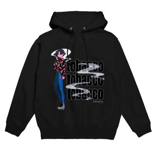 タバコとおしゃれな男の子 Hoodie