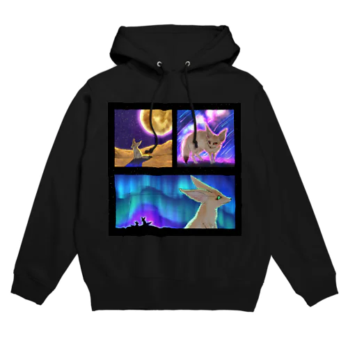  フェネック夜空 Hoodie