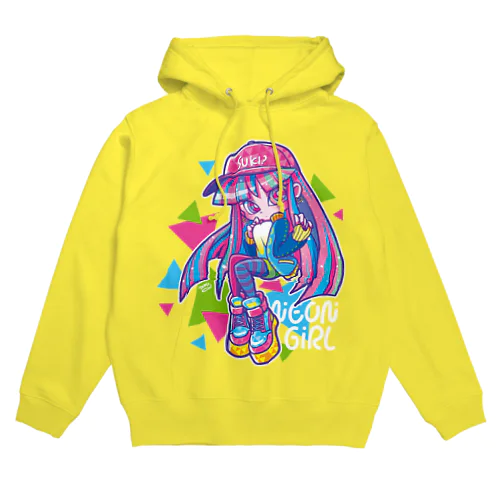 ネオンガール Hoodie