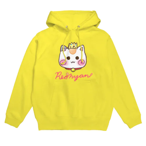 (ピンクロゴ)【顔だけのれぉにゃん】 Hoodie