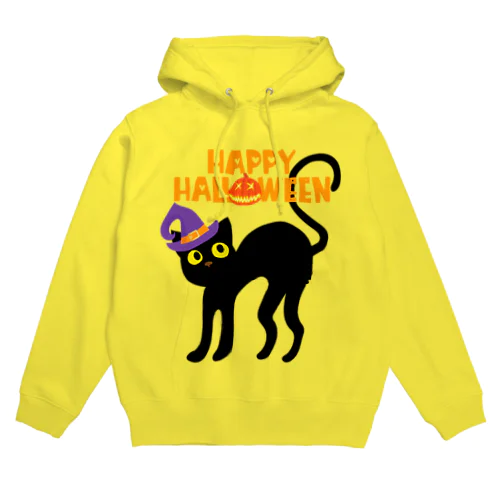 魔女っ子猫のハッピーハロウィン Hoodie