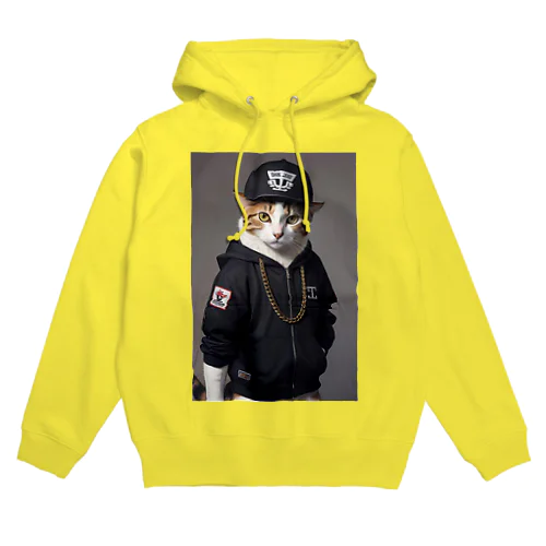 ヒップホップ猫 Hoodie