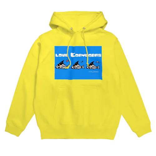 ラブ・コリドラス青 Hoodie