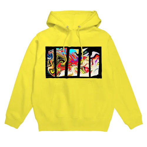 マーブル/CRUSHED Hoodie