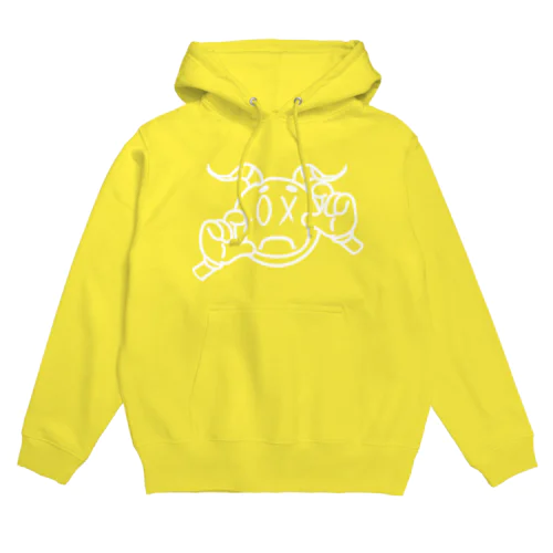 白ロゴ 文字無 ロゴのみ Hoodie