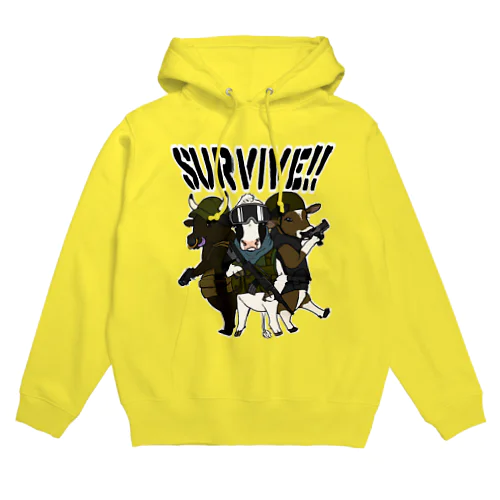 サバイバー牛 Hoodie