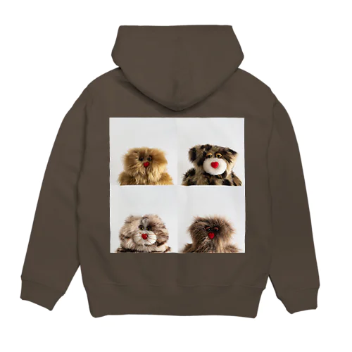 4匹の証明写真 Hoodie