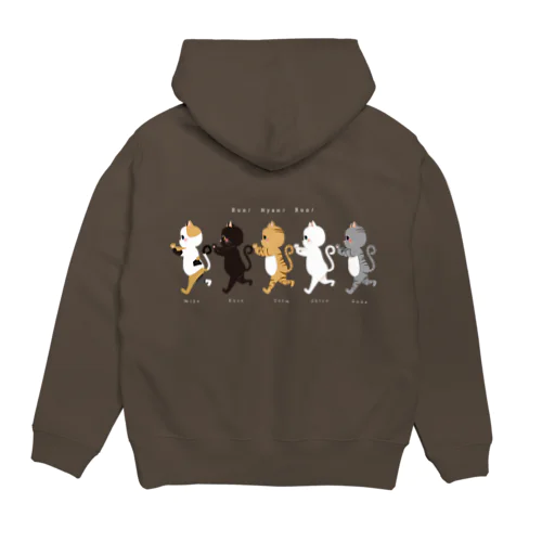 追いかけにゃんこず Hoodie