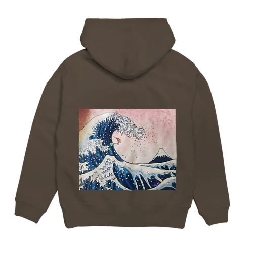 富嶽三十六景神奈川沖浪裏2021 Hoodie