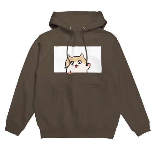 ヤホ！ってしてるコビハムちゃん（白） Hoodie