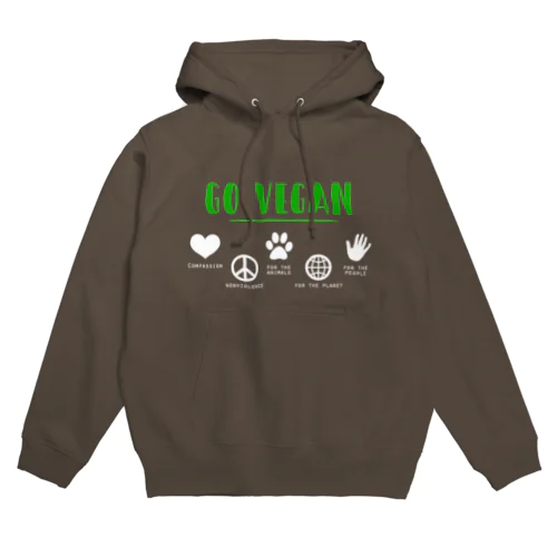 GO VEGAN - フーディーB Hoodie