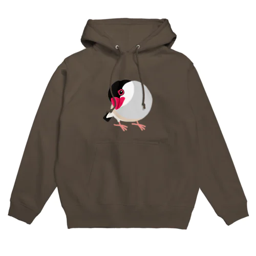 首をかしげる桜文鳥 Hoodie