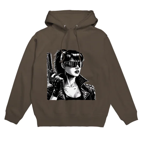 サイバーパンクガールNo.8 Hoodie