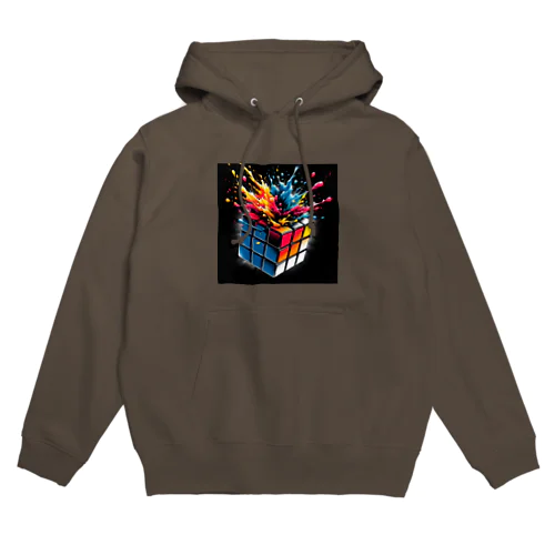 カラーバースト・キュービカル Hoodie