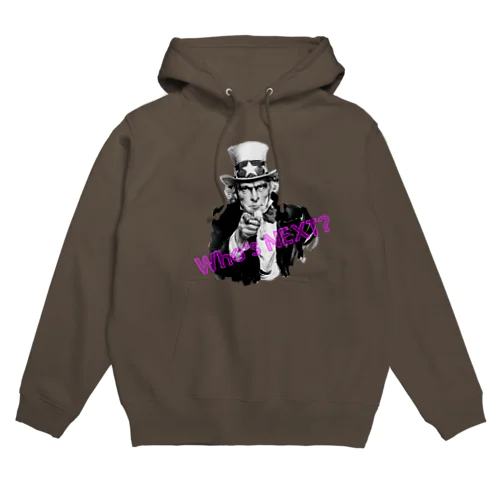 「Who's NEXT?」Purple Logo Hoodie