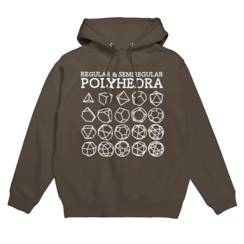 Regular&Semiregular Polyhedra(W) Hoodie