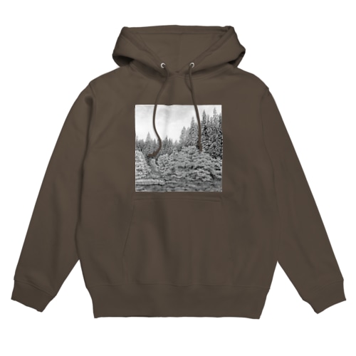 鉛筆画・森 Hoodie