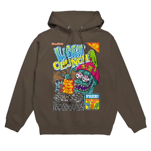 SAUNA ZOMBIES-LöYLY CRUNCH HOODIE DARK- パーカー