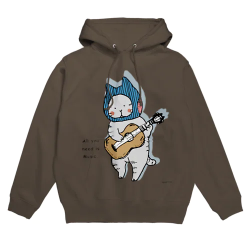 ギターねこ Hoodie