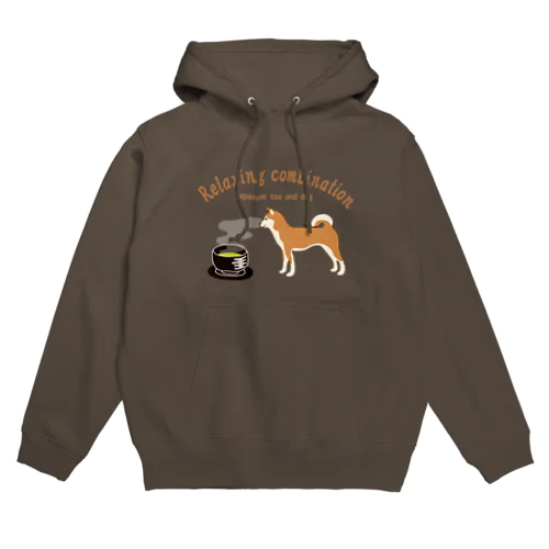 日本の犬とお茶  Hoodie