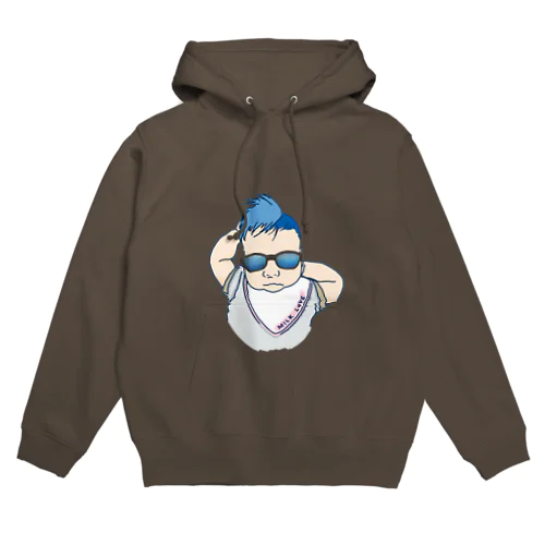 チャラいmilk loveベビー Hoodie