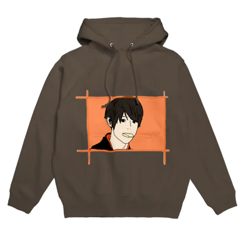 食べてる 男の子  __フーディー Hoodie