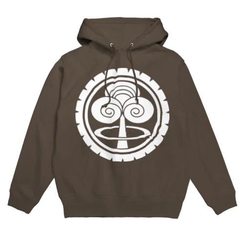 世紀末家紋「ゴムタイヤに茸雲」濃色 Hoodie