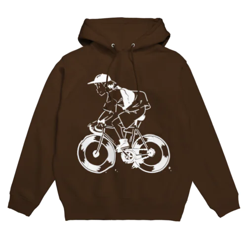 ピストバイクでポタリング Hoodie