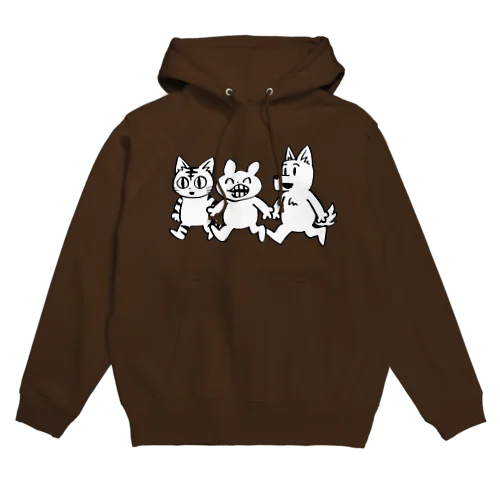 マジオチくんとお友達(白) Hoodie