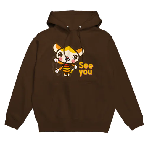 マロンヘッドのネコ”see you” Hoodie