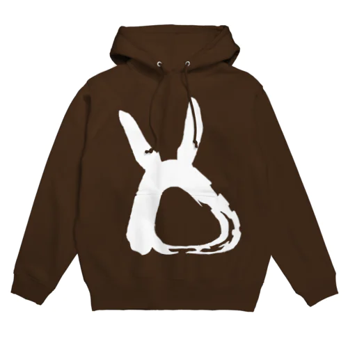 一筆ウサギ Hoodie