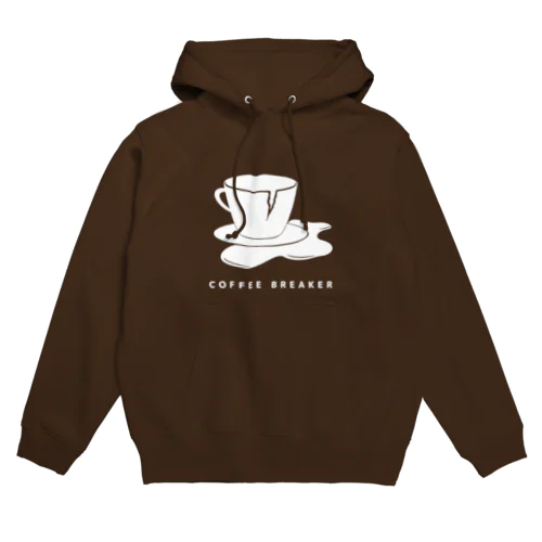 COFFEE BREAKER (白) Hoodie