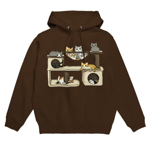 キャットタワー Hoodie