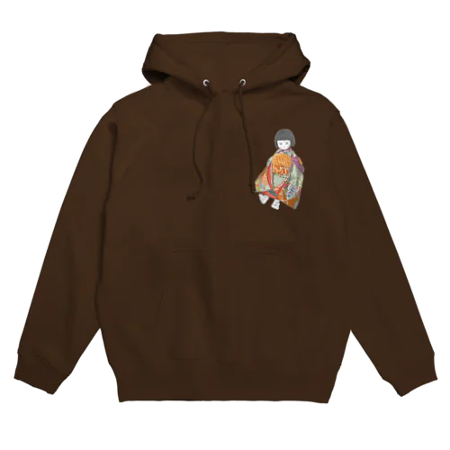 市松人形　茜 Hoodie