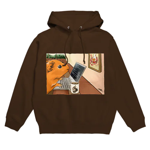 ノマドワーカーなモルモット Hoodie