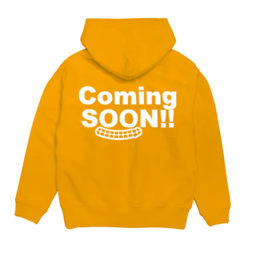 Coming Soon white Hoodie