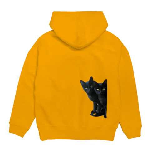 黒猫は見た・バックプリント Hoodie