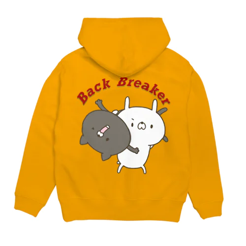 ウサギVSネコ・バックブリーカー Hoodie