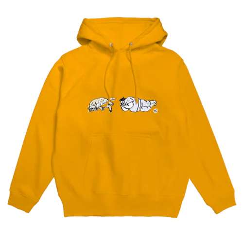 大阪場所！ふっくらとした人と猫のふて寝 Hoodie