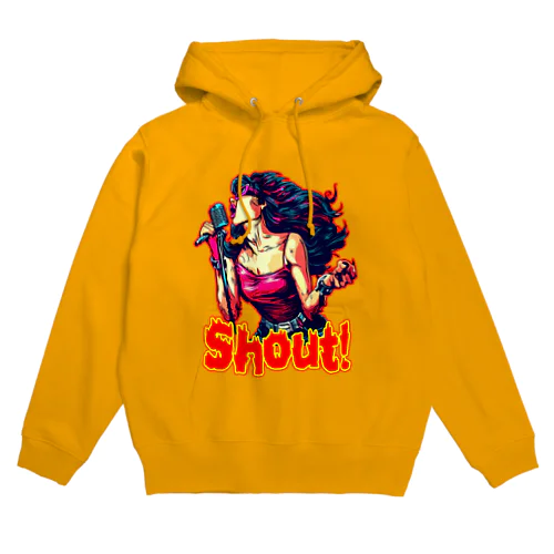 SHOUT!　【ROCK歌手】シャウト！ Hoodie