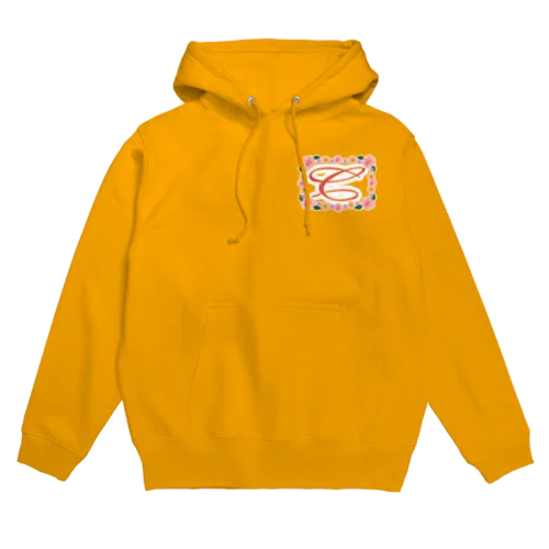 フラワー イニシャル C  ”ち”で始まる名前 Hoodie