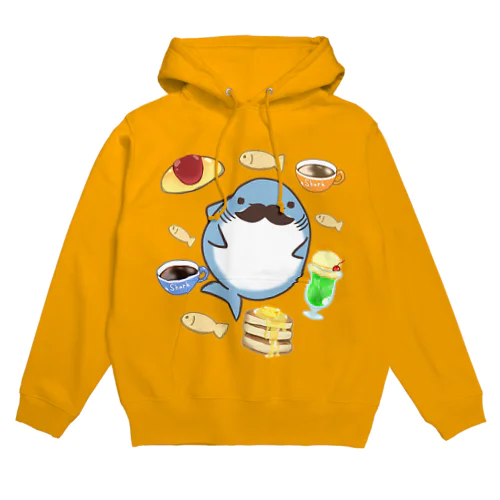 おいしい　ぽっちゃりちょび髭鮫 Hoodie