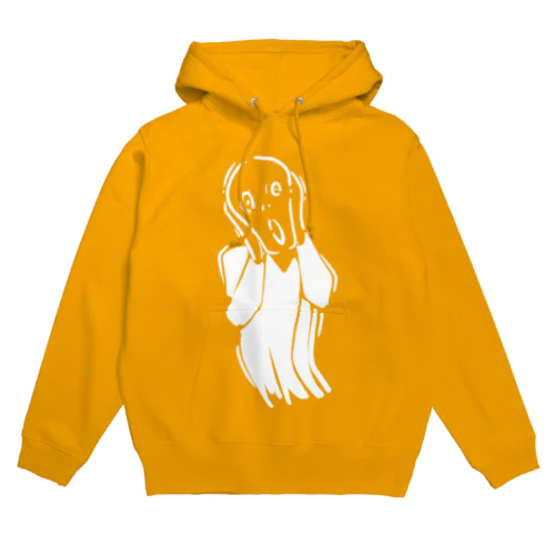 白版＿ムンクの叫び Hoodie