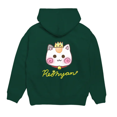 顔だけ　表裏デザイン　黄色ロゴ Hoodie