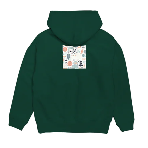 北欧風クリスマス柄（ホワイト） Hoodie