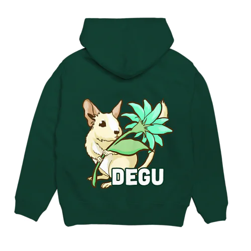 デグーと一輪の花 Hoodie