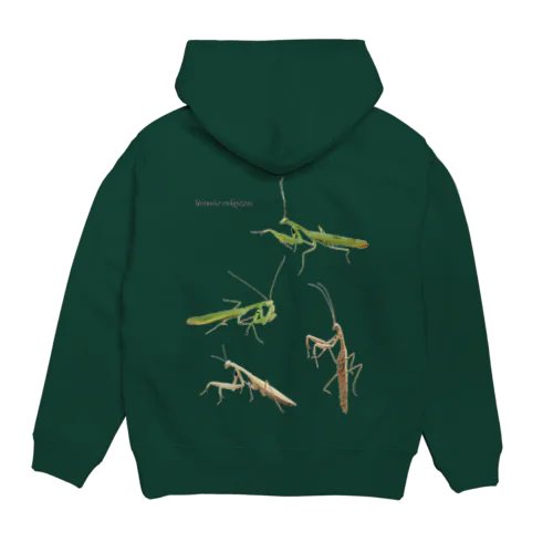 ウスバカマキリ（背景透過ver） Hoodie