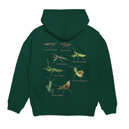 関東のカマキリ（旧学名・非推奨）（背景透過ver） Hoodie