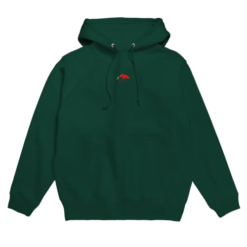 カエルとイヌ　パーカー　チャコール、グリーン Hoodie